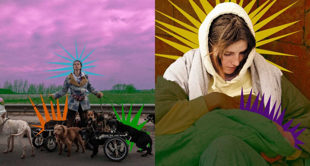 Як сьогодні живуть «київська мадонна» та рятувальниця собак з Ірпеня. Репортаж Заборони до півріччя війни