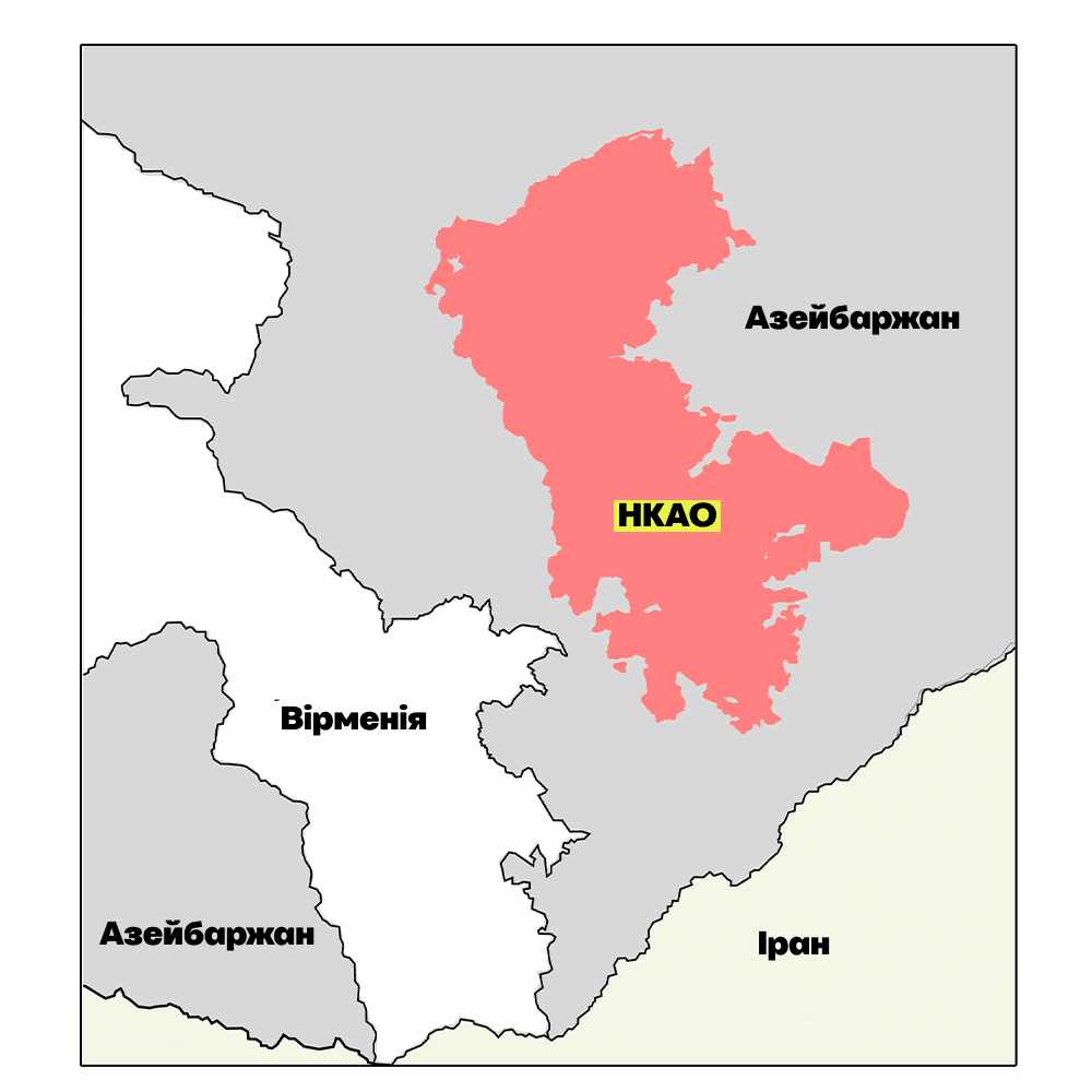 Нагірний Карабах карта